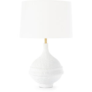 Riviera 23.5 inch 100.00 watt White Table Lamp Portable Light