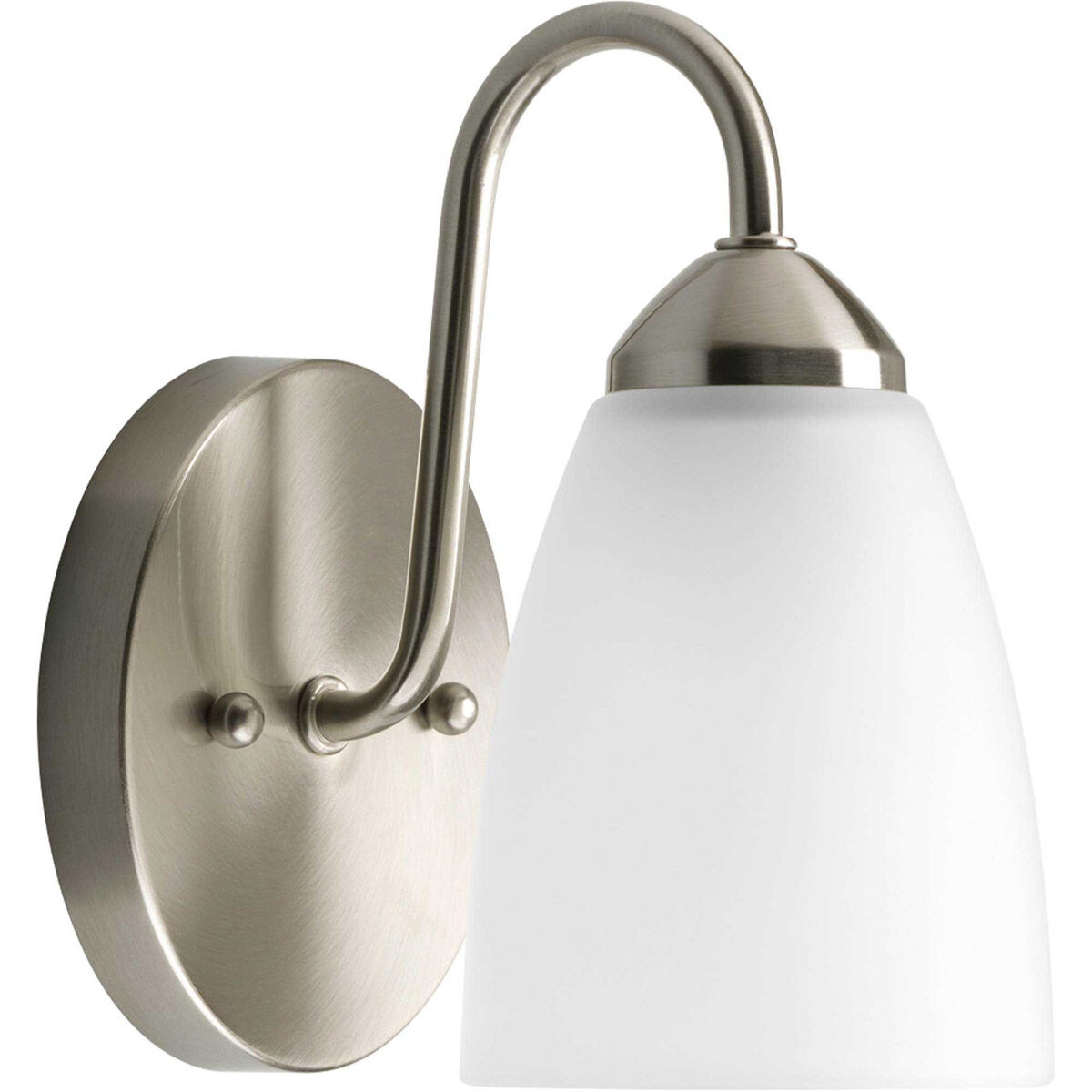 Gather 1 Light 5 inch Brushed Nickel Bath Vanity Wall Light in Bulbs Not Included, Standard