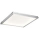 Neo LED 12 inch Brushed Aluminum Flush Mount Ceiling Light in 12in.