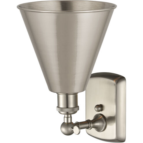 Ballston Cone LED 8 inch Brushed Satin Nickel Sconce Wall Light