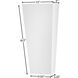 Coastal Elements Cruz LED 17 inch Textured White Outdoor Wall Mount Lantern