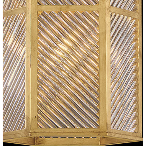 Lisa McDennon Sura 4 Light 16 inch Distressed Brass Pendant Ceiling Light