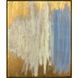 New Dream Blue and Beige and Metallic Canvas, The Studio
