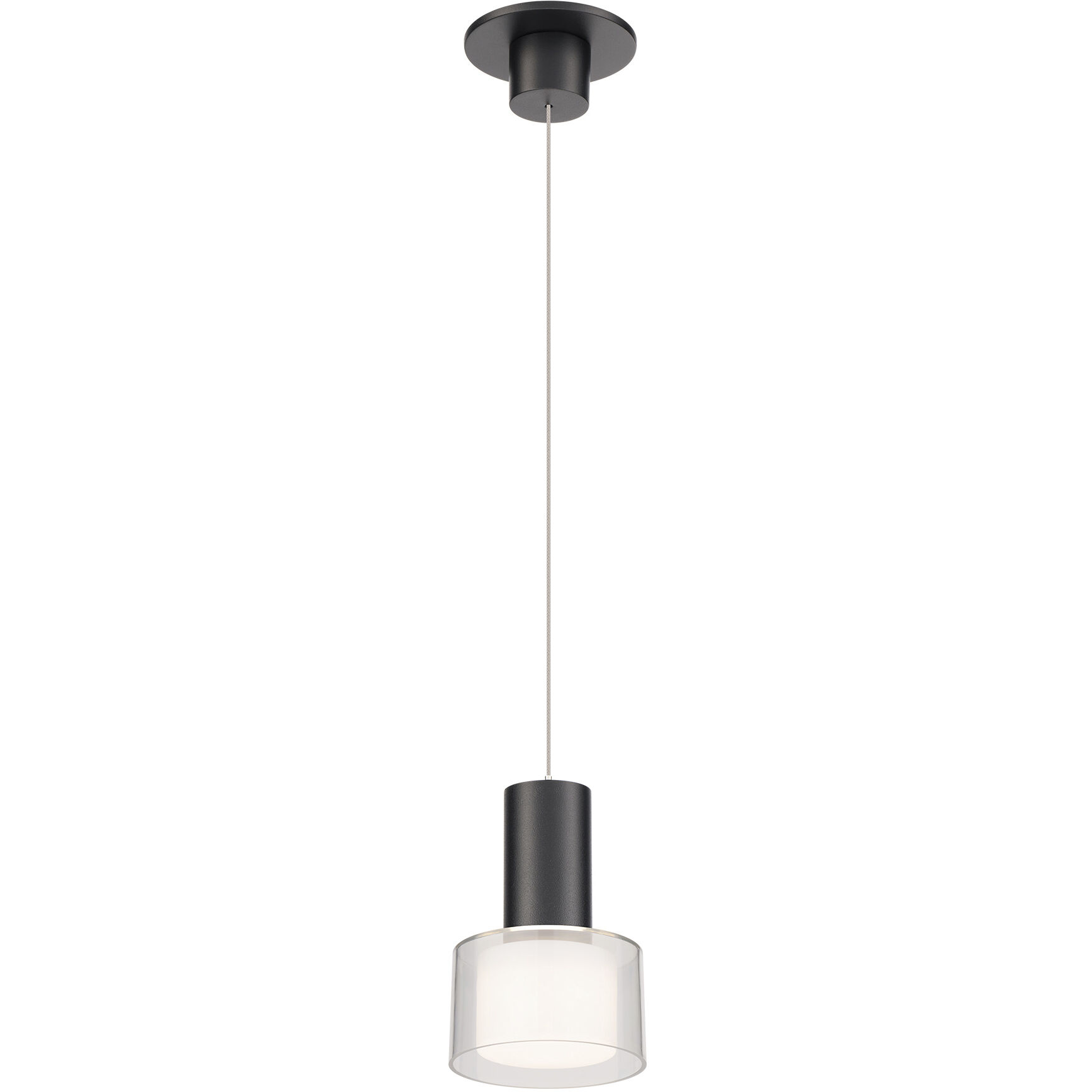 Twist-N-Lite LED 5 inch Black Mini-Pendant Ceiling Light, WAC Limited