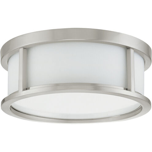 Odeon 2 Light 13 inch Brushed Nickel Flush Mount Ceiling Light