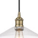 Edison Cindyrella LED 12 inch Antique Brass Mini Pendant Ceiling Light