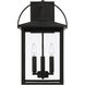 Bryson 3 Light 19.75 inch Black Outdoor Wall Lantern