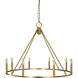 Midtown 8 Light 35 inch Brushed Nickel Dining Chandelier Ceiling Light