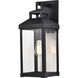 Corning 1 Light 20 inch Matte Black Outdoor Wall Sconce
