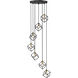 Vertical 7 Light 23.5 inch Bronze and Olde Brass Chandelier Ceiling Light