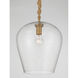 Elyric 1 Light 12.75 inch Legacy Brass Pendant Ceiling Light