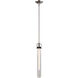 Zigrina 1 Light 5.13 inch Polished Nickel with Satin Brushed Black Pendant Ceiling Light