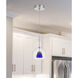 Double Glass LED 6 inch Clear Blue Mini Pendant Ceiling Light
