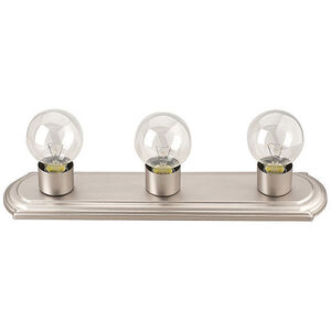 Bathroom Strip 3 Light 18 inch Brushed Pewter Vanity Light Wall Light