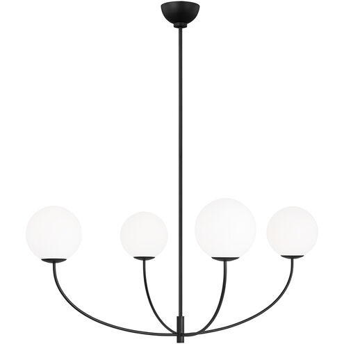 AERIN Galassia 4 Light 40 inch Midnight Black Chandelier Ceiling Light