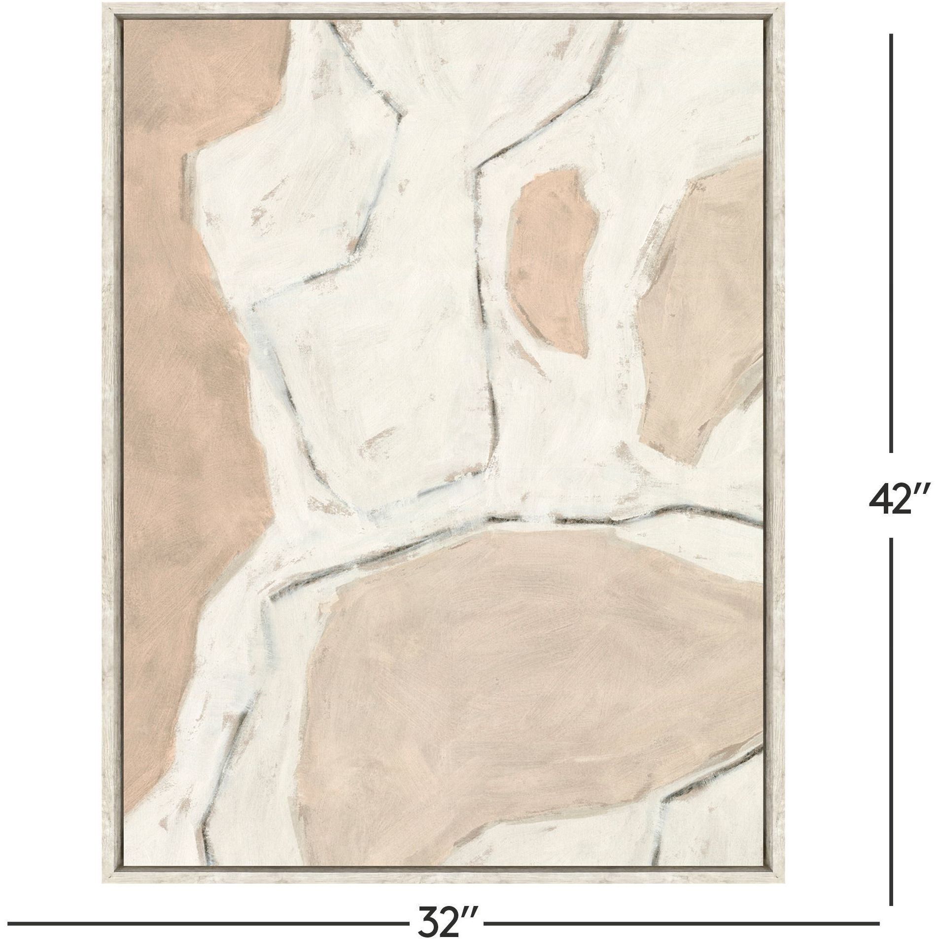 Conversations Pink and Beige and Neutral Canvas