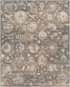 Sufi 108 X 72 inch Charcoal Rug in 6 X 9, Rectangle