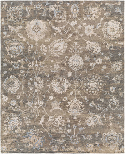 Sufi 108 X 72 inch Charcoal Rug in 6 X 9, Rectangle