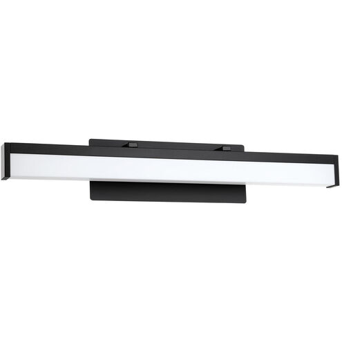 Hemlock 1 Light 27.5 inch Matte Black Bath Vanity Wall Light