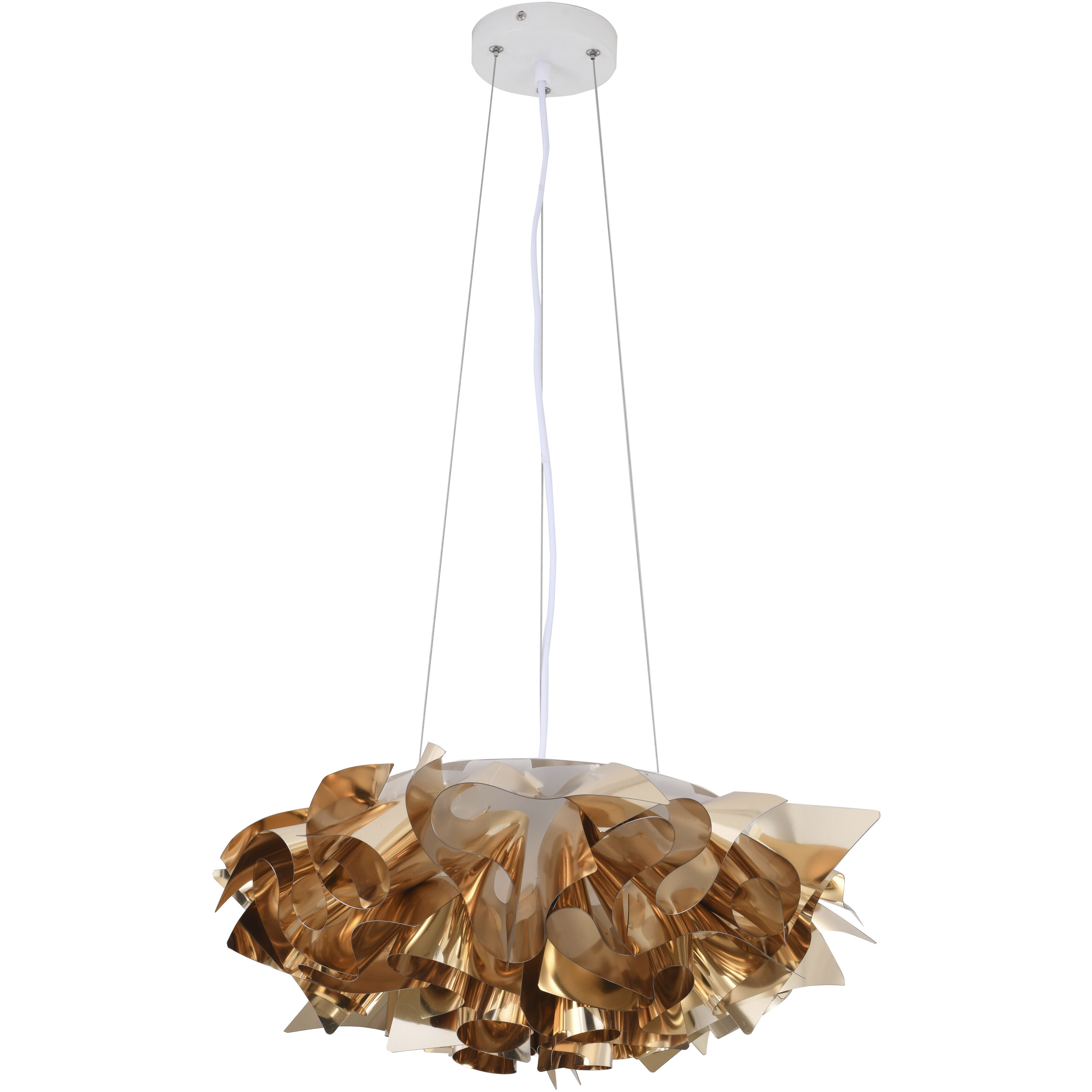 Canada LED 20.8 inch Shiny Gold Chandelier Ceiling Light