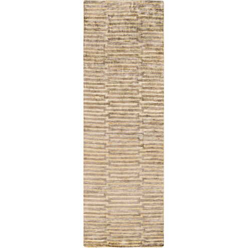 Platinum 96 X 30 inch Dark Brown, Tan, Medium Gray Rug