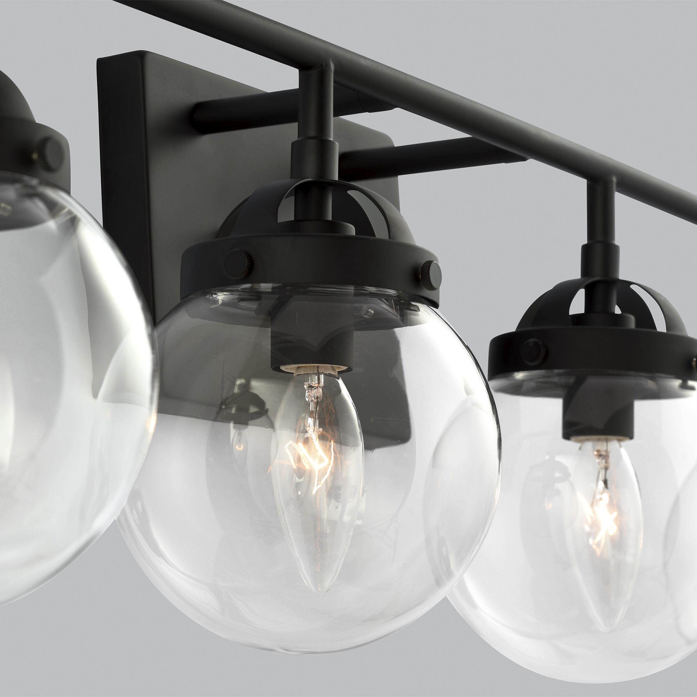 Bryce 4 Light 30 inch Midnight Black Bath Vanity Wall Sconce Wall Light