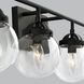Bryce 4 Light 30 inch Midnight Black Bath Vanity Wall Sconce Wall Light