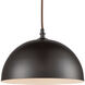 Chelsea 1 Light 12 inch Oil Rubbed Bronze Pendant Ceiling Light