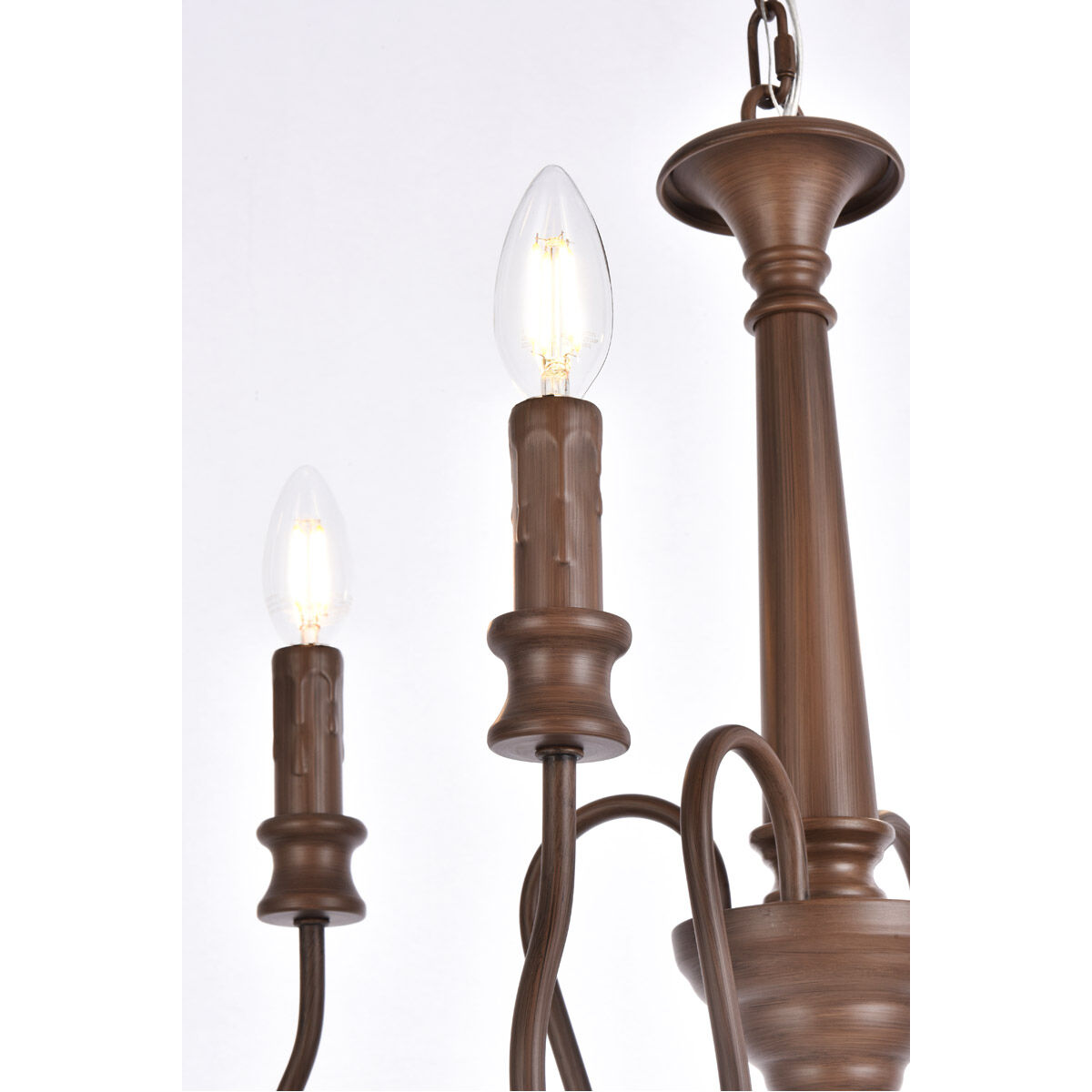 Flynx 4 Light 17 inch Weathered Oak Pendant Ceiling Light