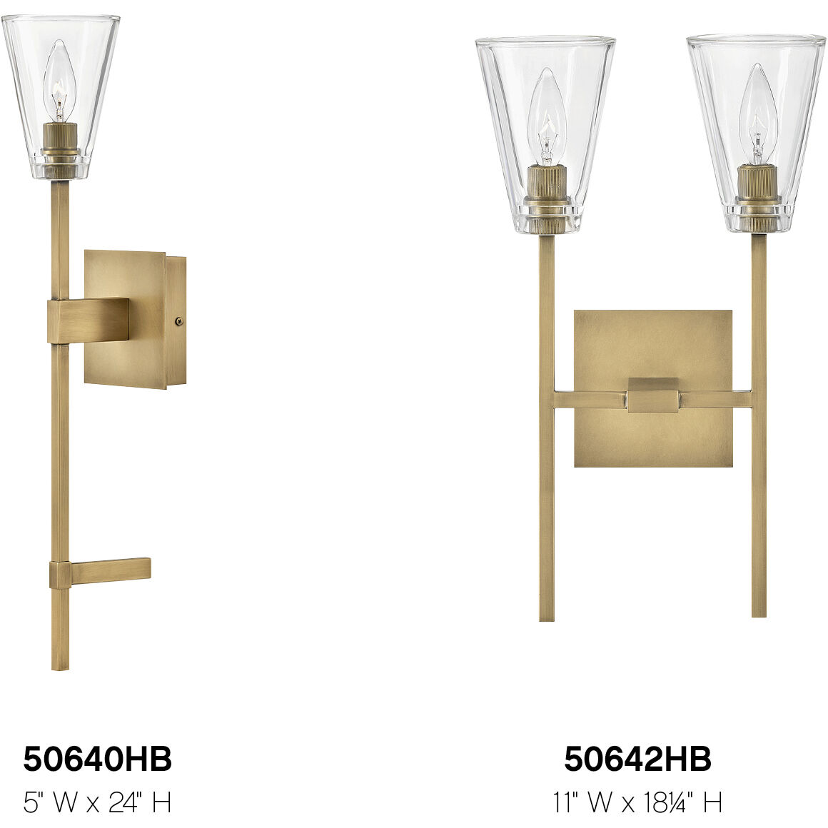 Auden 1 Light 6.25 inch Heritage Brass Vanity Light Wall Light