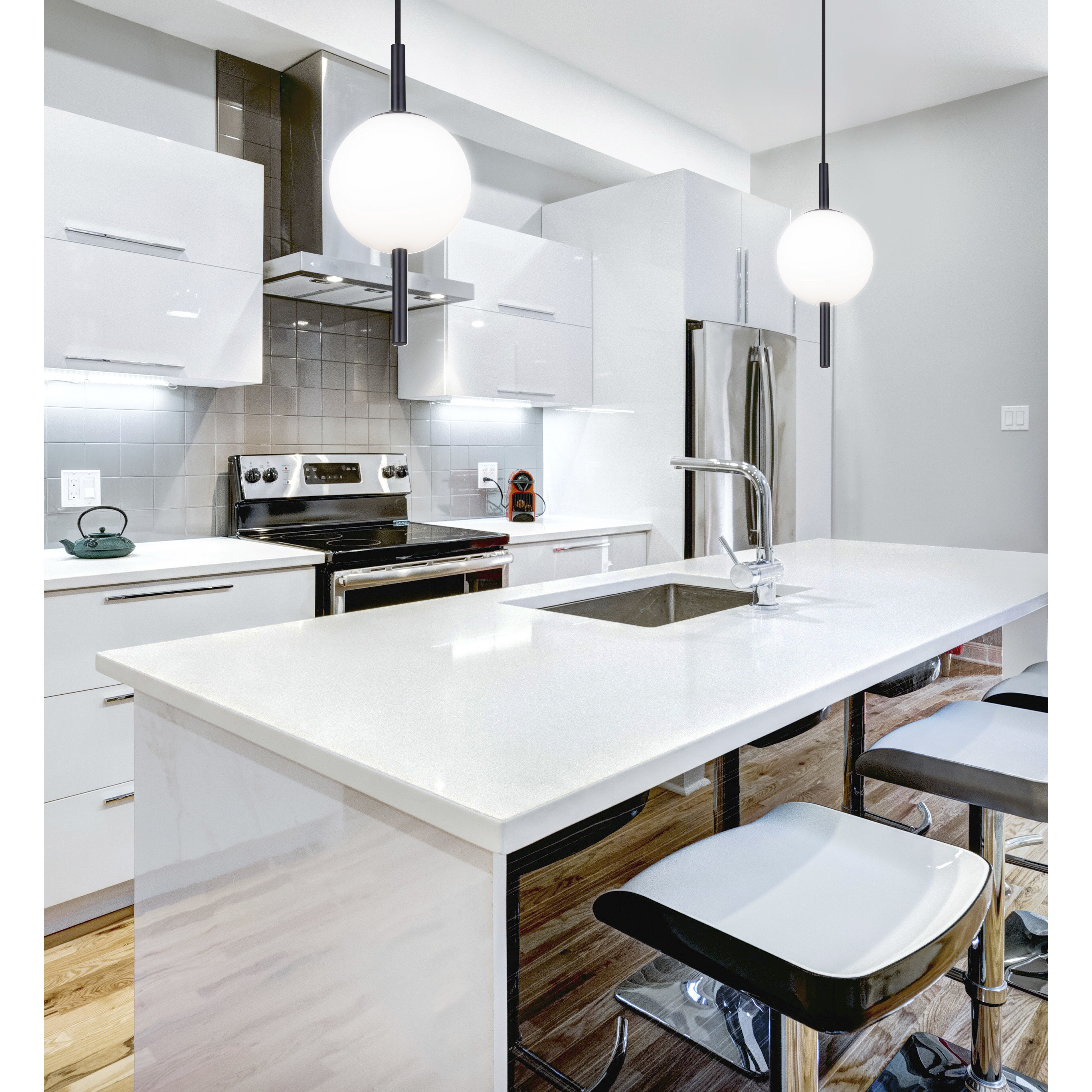 Nara 1 Light 6 inch Black Pendant Ceiling Light