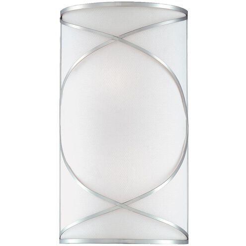 Solo 2 Light 9 inch Brushed Nickel Wall Sconce Wall Light