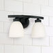 Jameson 2 Light 13 inch Matte Black Vanity Light Wall Light
