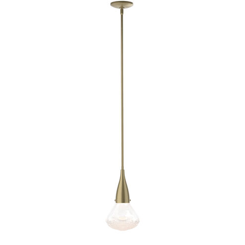 Fritz 1 Light 8.3 inch Soft Gold Mini Pendant Ceiling Light, Large
