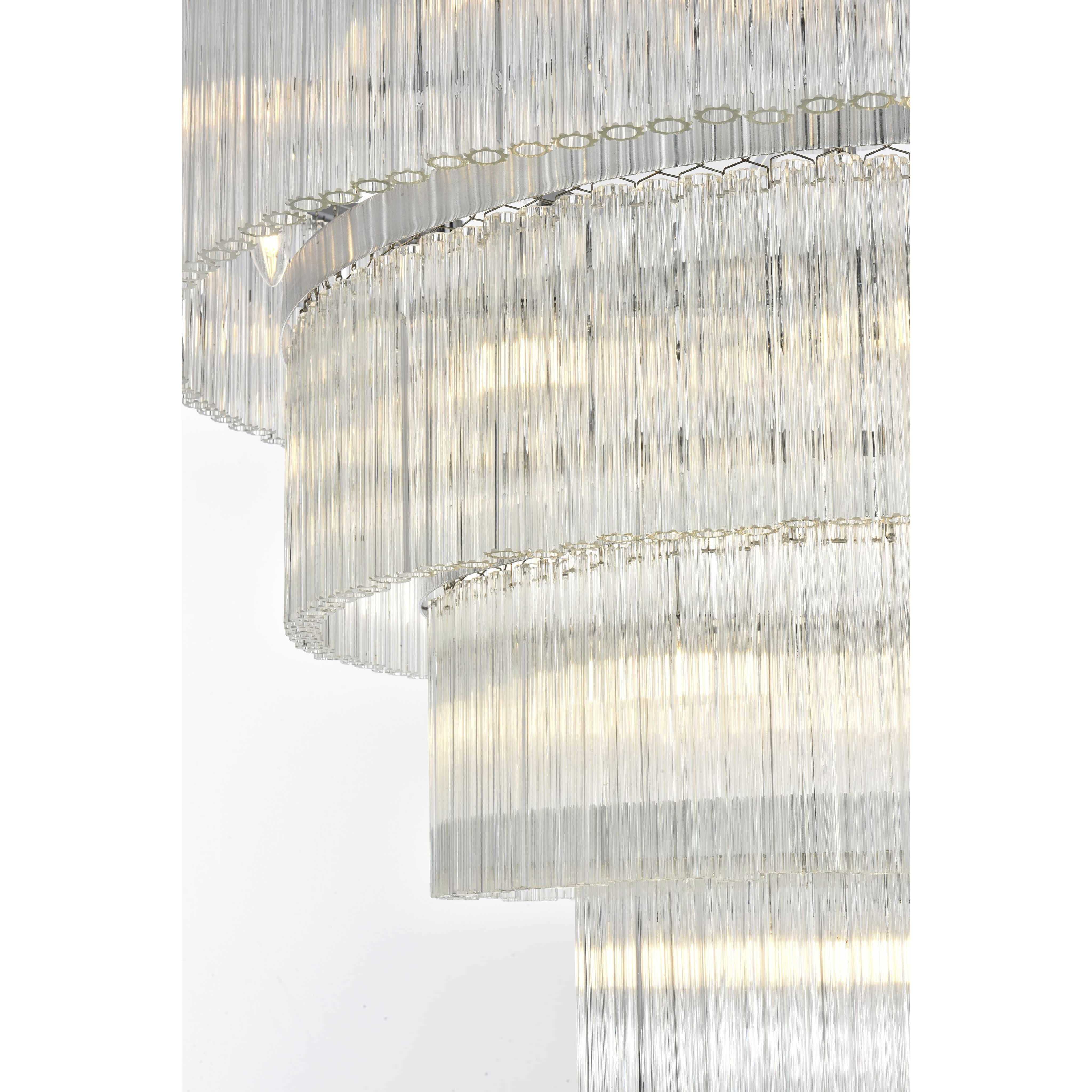 Harlow 28 Light 40 inch Chrome Chandelier Ceiling Light