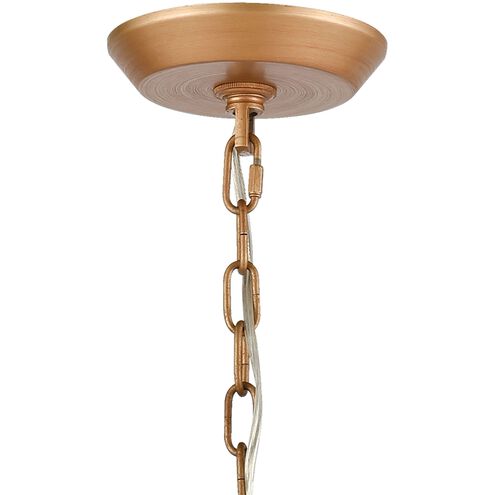 Naples 8 Light 26 inch Matte Gold Chandelier Ceiling Light