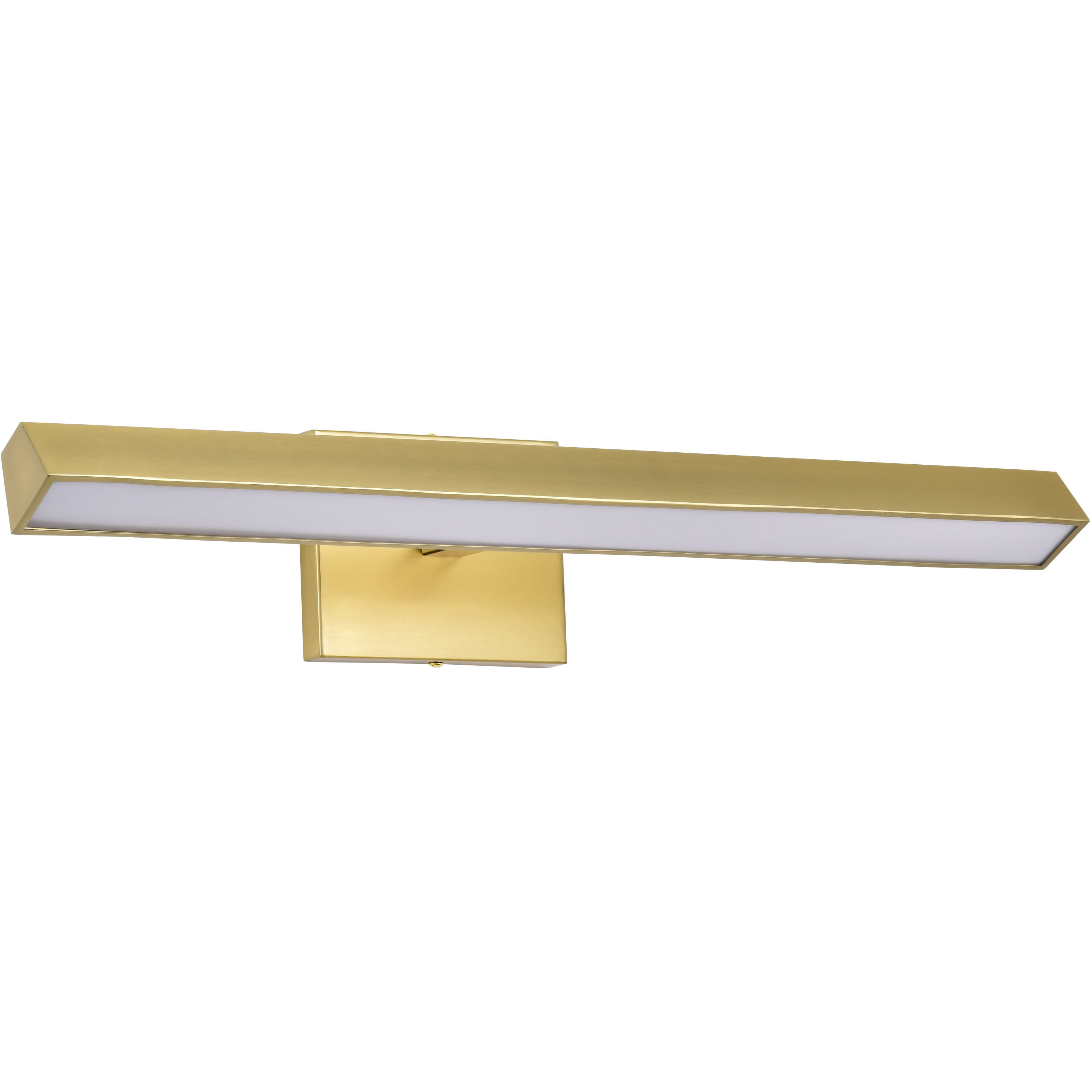 Mila LED 24 inch Vintage Brass Vanity Wall Light