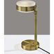 Linis 17 inch 40.00 watt Antique Brass Table Lamp Portable Light, ADS360