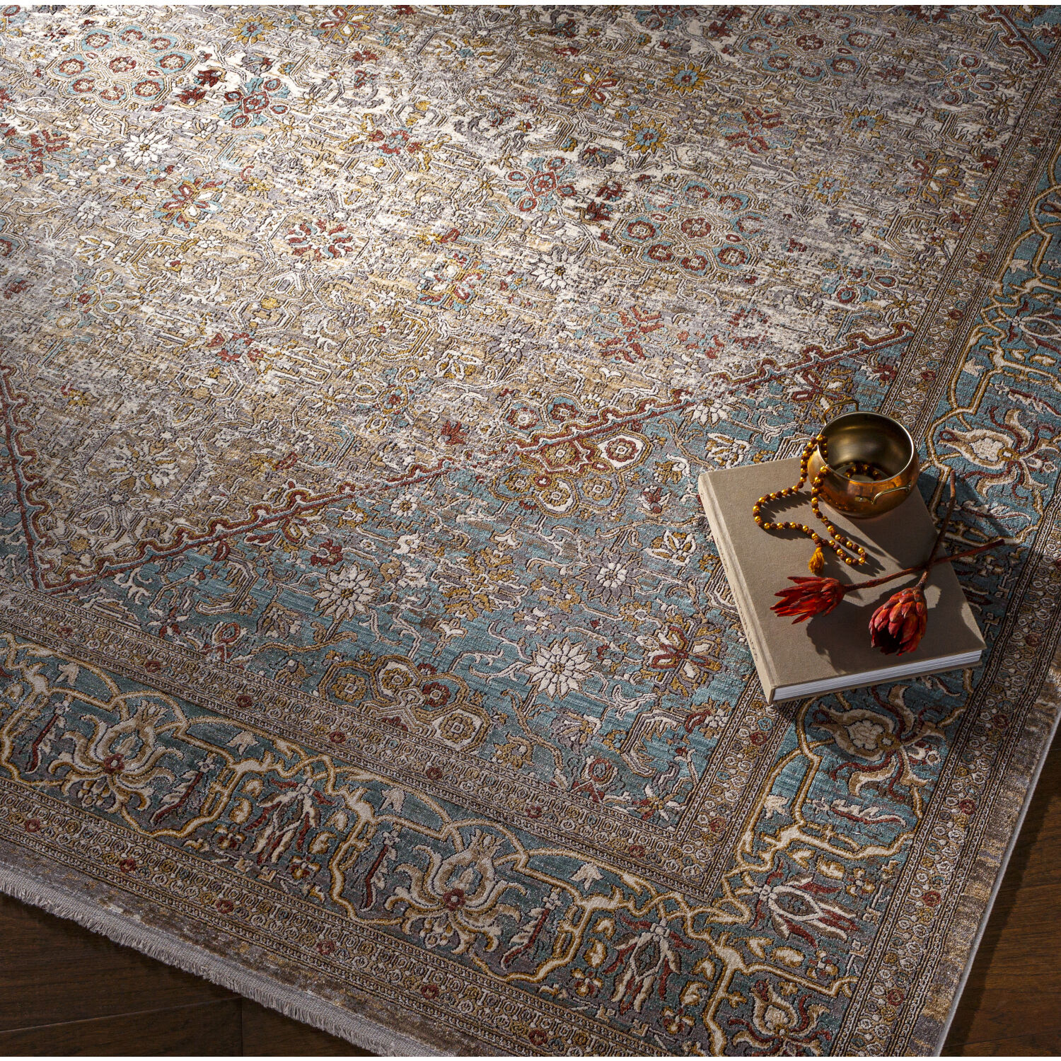 Eclipse 147 X 108 inch Medium Grey Rug in 9 X 12, Rectangle