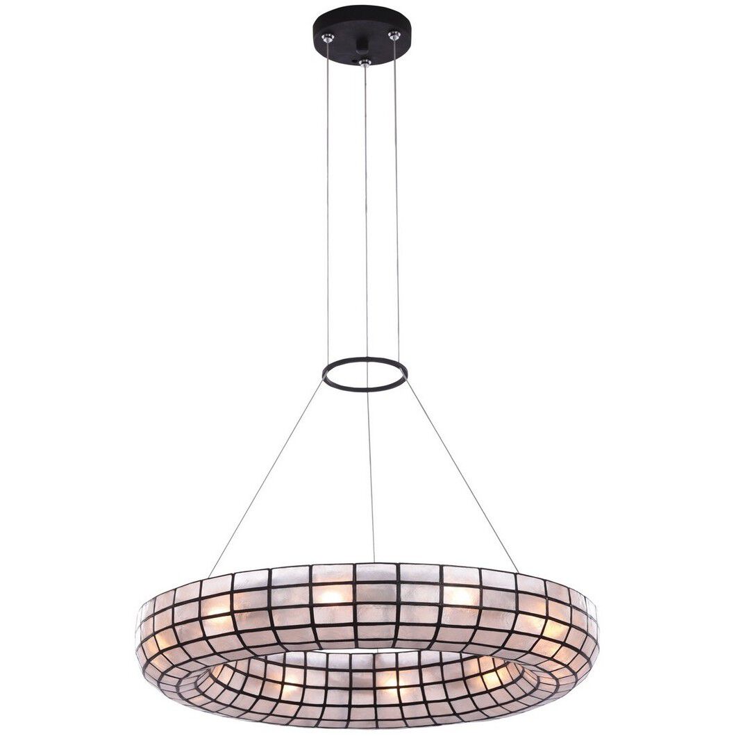 Sanibel 10 Light 26 inch Matte Black Pendant Chandelier Ceiling Light
