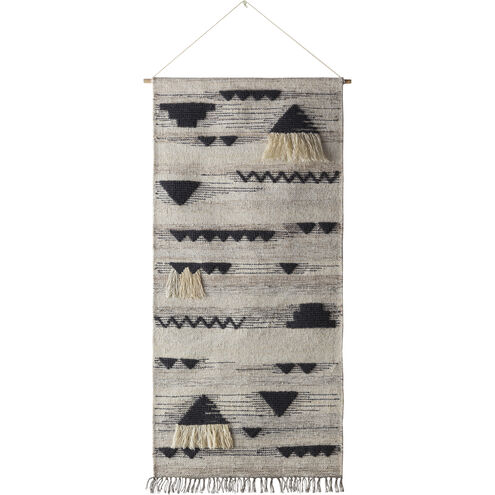 Asher Black Wall Hanging, Rectangle