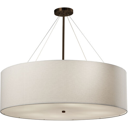 Textile LED 36 inch Dark Bronze Pendant Ceiling Light