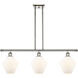 Ballston Cindyrella LED 36 inch Polished Nickel Island Light Ceiling Light in Matte White Glass