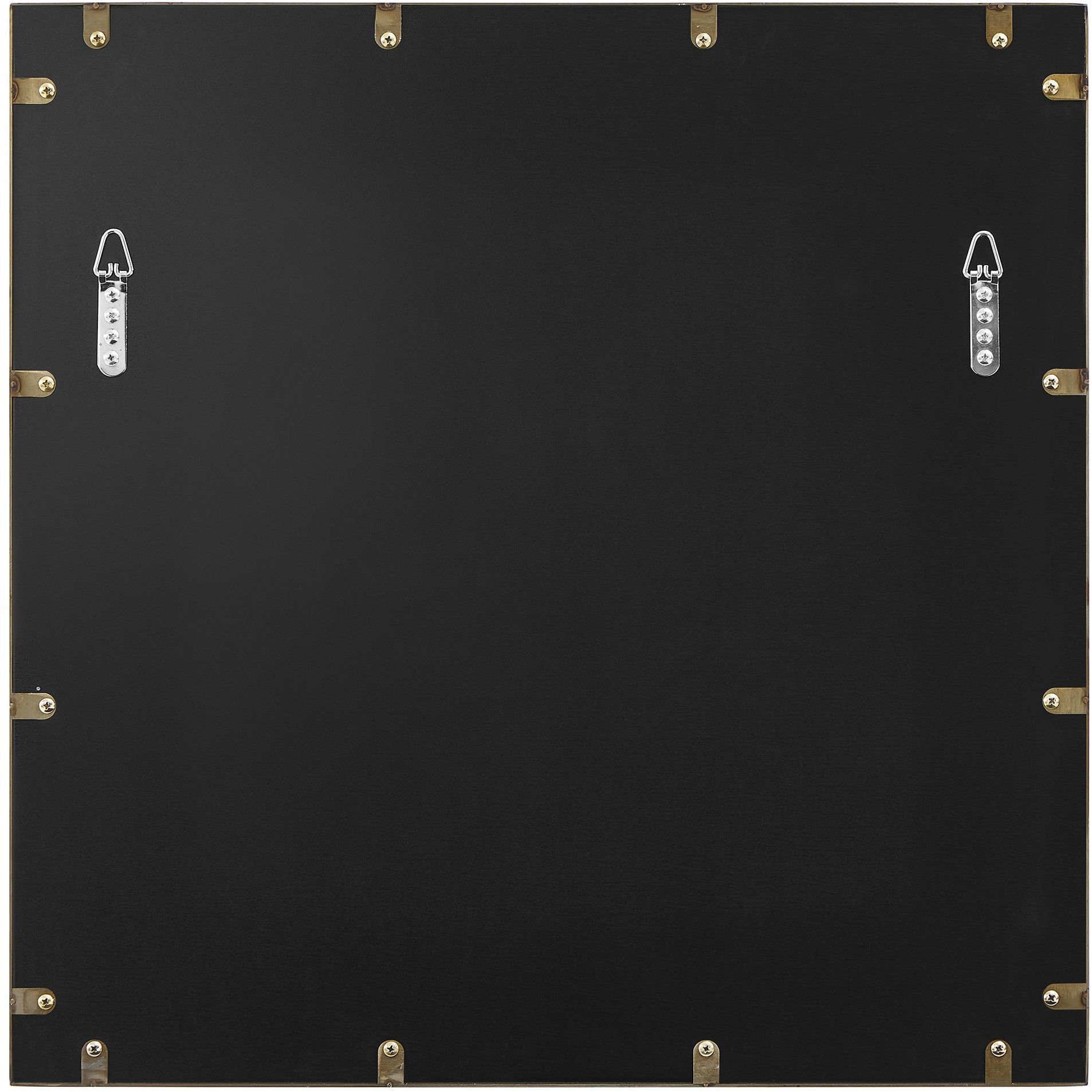 Fredric 24.25 X 24.25 inch Brushed Brass and Antique Style Mirror Mirror