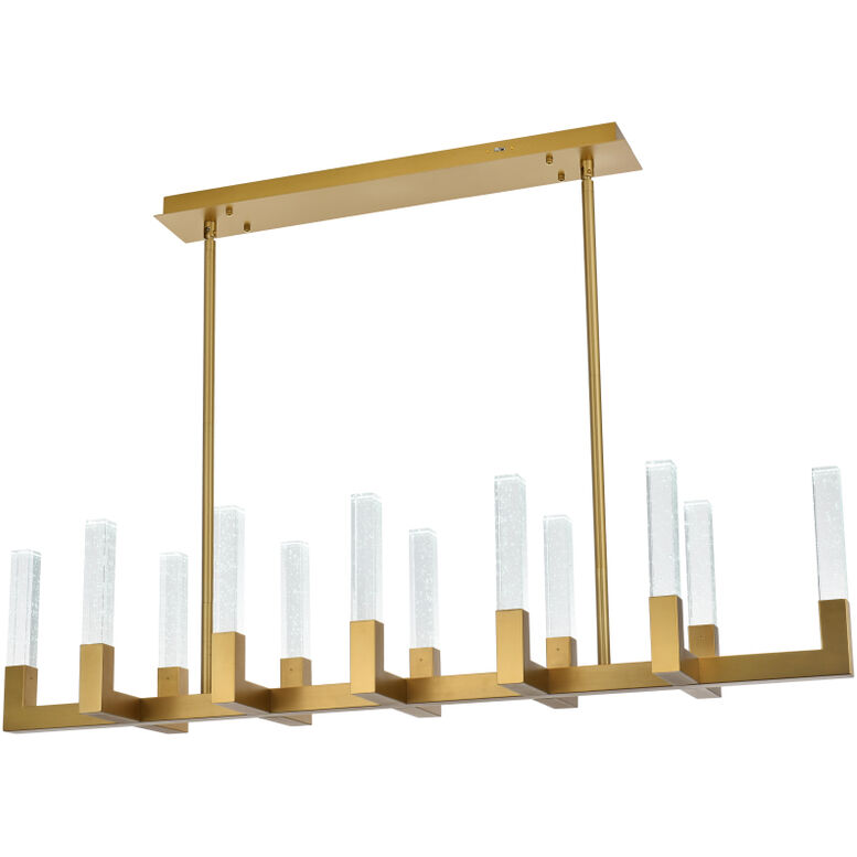 Noemi 12 Light 12 inch Satin Gold Pendant Ceiling Light