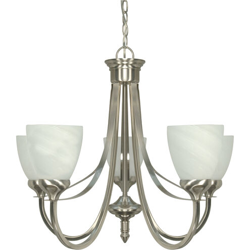 Triumph 5 Light 24 inch Brushed Nickel Chandelier Ceiling Light