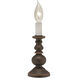 Ellie 8 inch 40 watt Oxidized Bronze Candle Lamp Portable Light