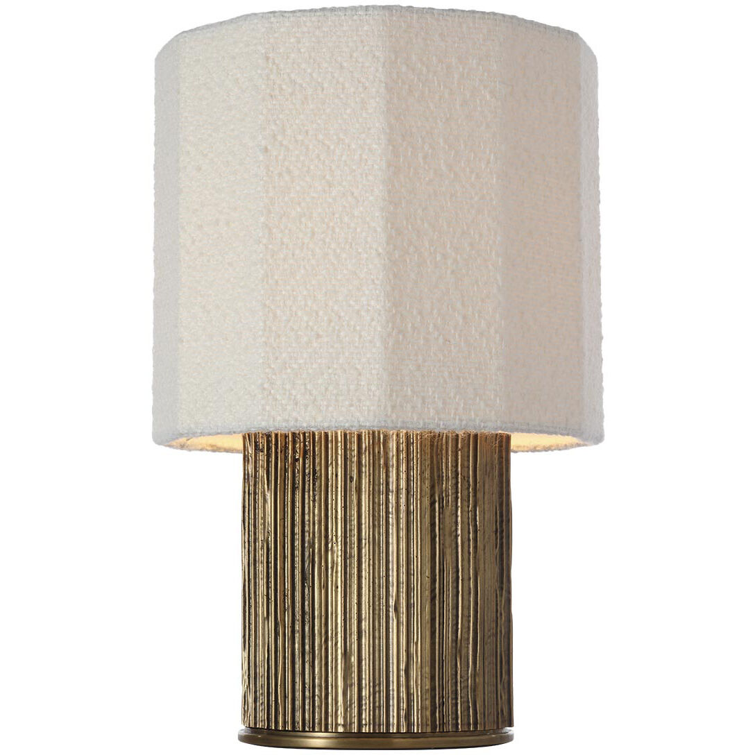 Anne-Marie Barton Fumar 17.5 inch 15.00 watt Ridged Tombac Table Lamp Portable Light