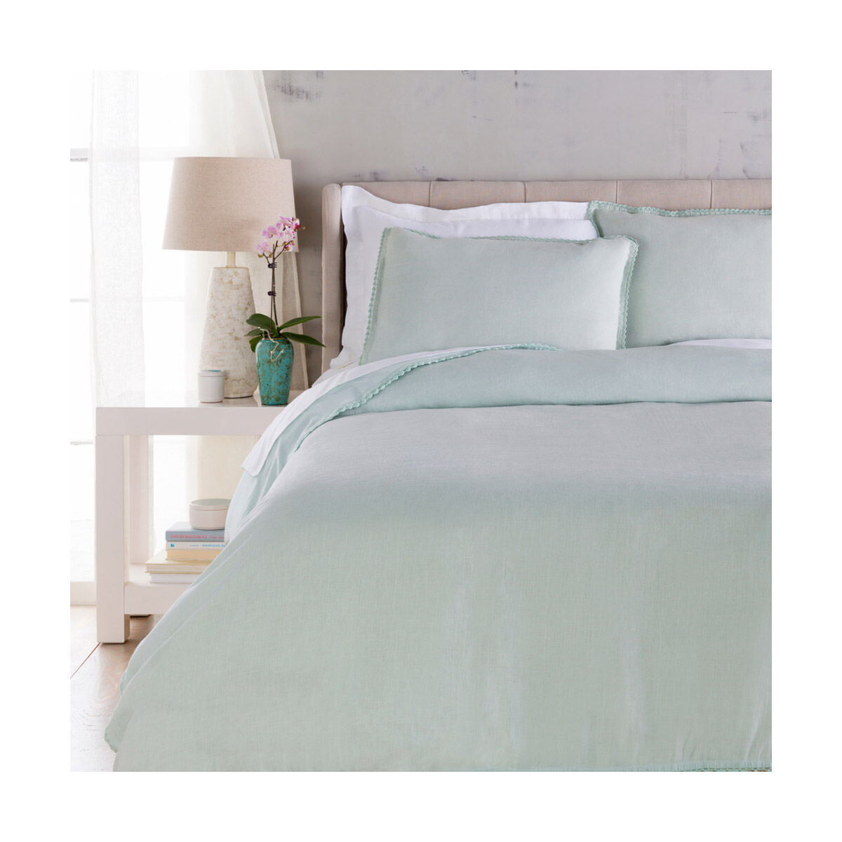 Evelyn 26 X 26 inch Blue Euro Sham