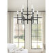 Esme 9 Light 38 inch Matte Black Chandelier Ceiling Light
